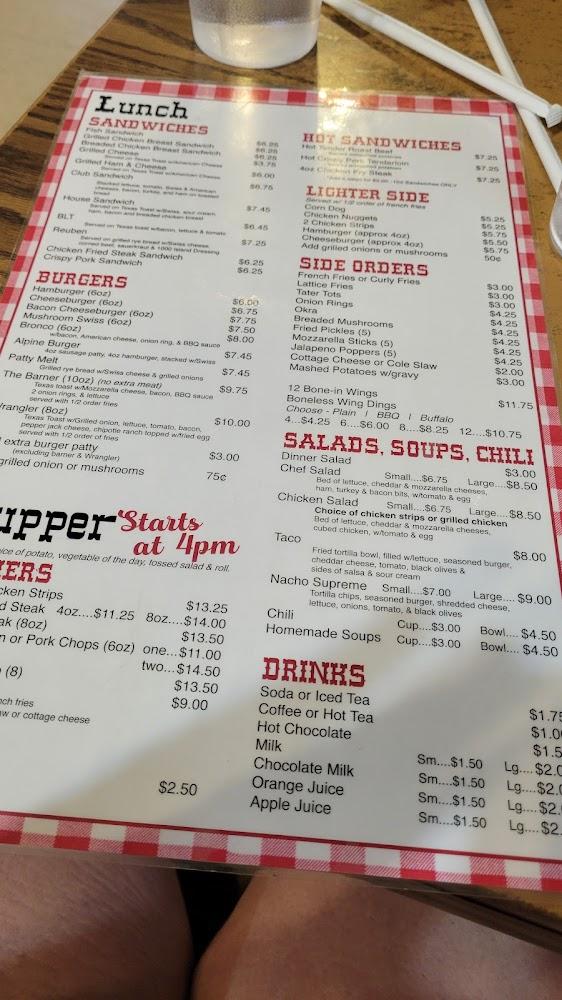 Red Barn Family Restaurant Menu image 3